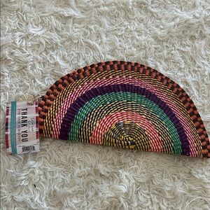 Colorful Woven Clutch Bag